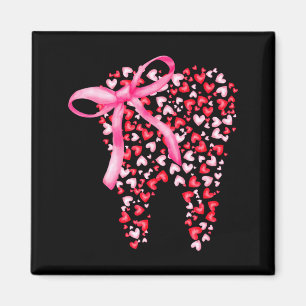 Dental Squad Valentines Cute Heart Teeth Dental Hy Magnet