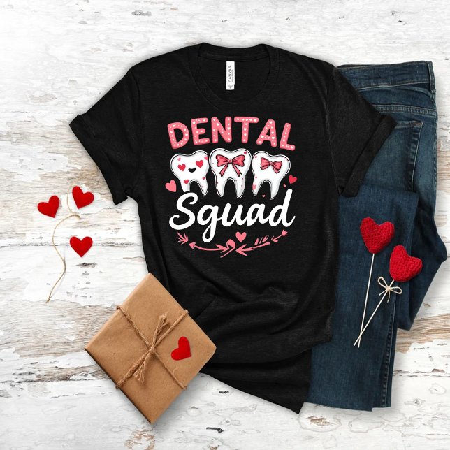 Dental Squad , Valentine's Day Teeth Graphic tee (Creator Uploaded)