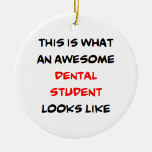 dental student, awesome ceramic tree decoration
