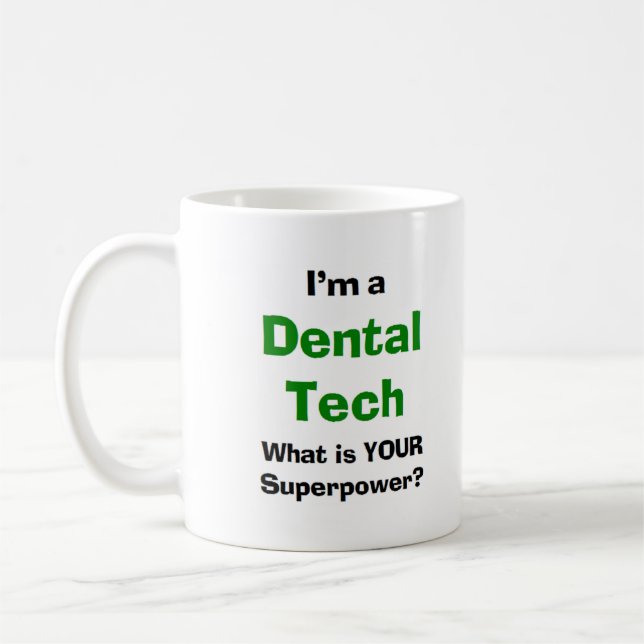 dental tech coffee mug (Left)