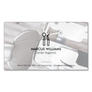 Dental Tools Dentist Office Magnetic Business Card