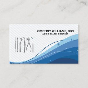 Dental Tools Icon   Health Care Business Card