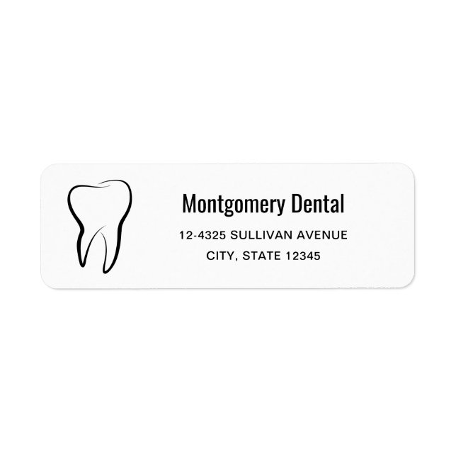 Dental Tooth Dentistry Clinic Medical Address (Front)