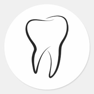 Dental Tooth Dentistry Clinic Medical Graphic  Classic Round Sticker