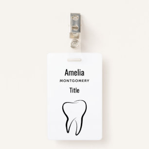 Dental Tooth Dentistry Clinic Medical ID Badge