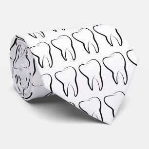 Dental Tooth Dentistry Clinic Medical Pattern Tie
