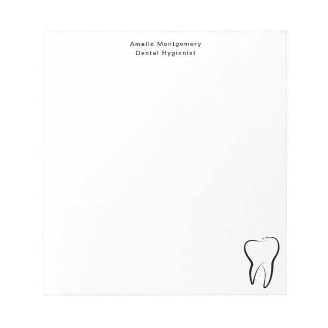 Dental Tooth Dentistry Clinic Medical Profession Notepad (Front)