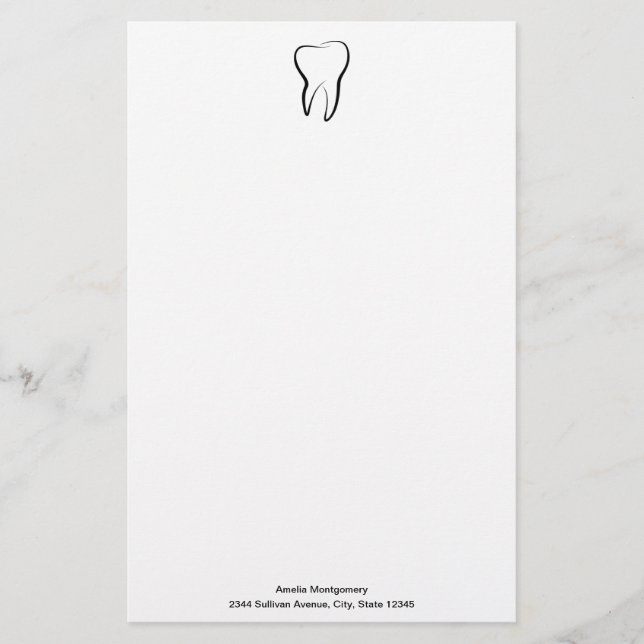 Dental Tooth Dentistry Clinic Medical Stationery (Front)