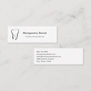 Dental Tooth Dentistry Clinic Oral Hygiene Mini Business Card