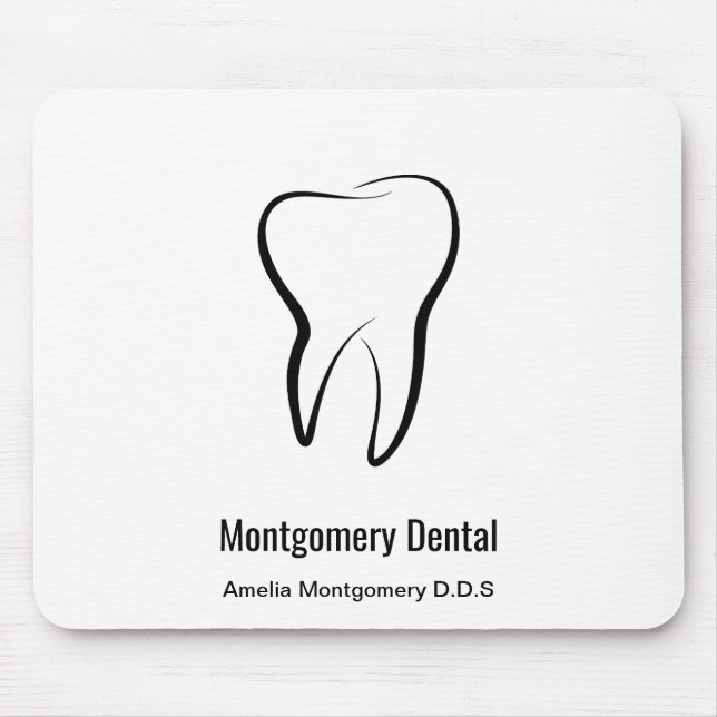 Dental Tooth Dentistry Clinic Oral Hygiene Mouse Mat (Front)