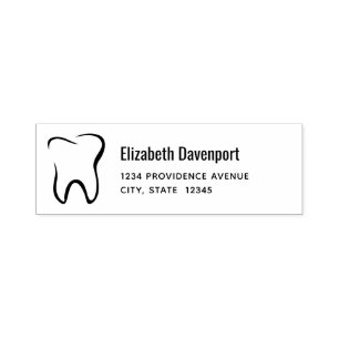 Dental Tooth Dentistry Medical Image Address Self-inking Stamp