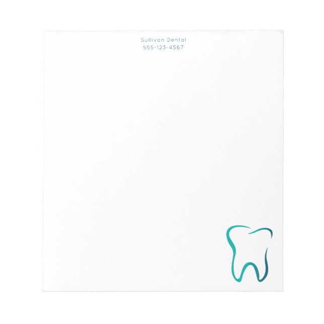 Dental Tooth Dentistry Medical Image Business Notepad (Front)