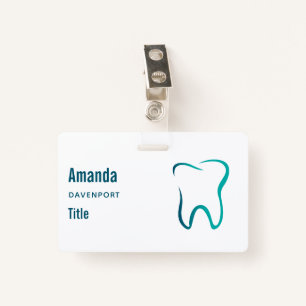 Dental Tooth Dentistry Medical Image ID Badge