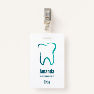 Dental Tooth Dentistry Medical Image ID Badge