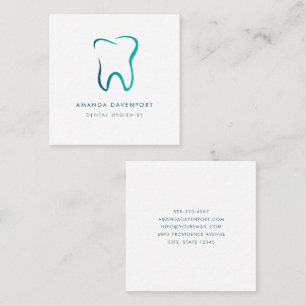 Dental Tooth Dentistry Medical Image Square Business Card
