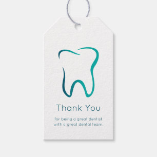 Dental Tooth Dentistry Medical Image Thank You Gift Tags
