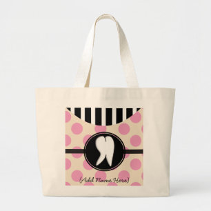 Dental Tooth Design Gifts Large Tote Bag
