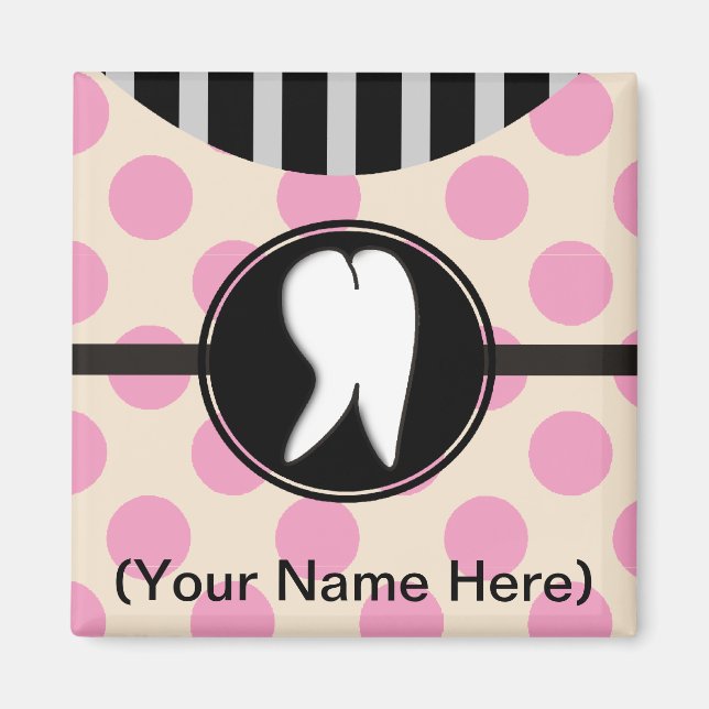 Dental Tooth Design Gifts Magnet (Front)