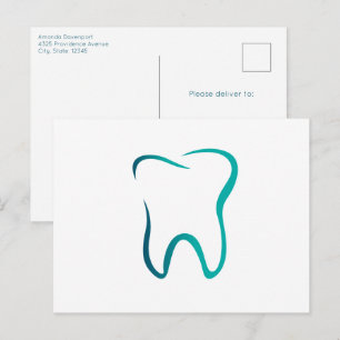 Dental Tooth Image Dentistry Clinic Postcard