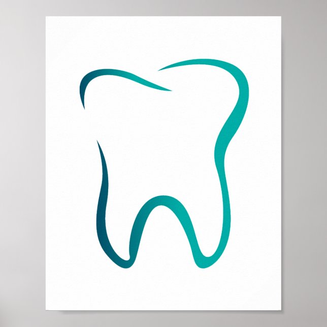 Dental Tooth Image Dentistry Clinic Small Poster (Front)