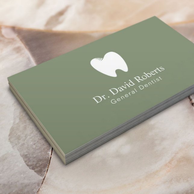 Dental Tooth Logo Sage Green Dentist Appointment (Creator Uploaded)