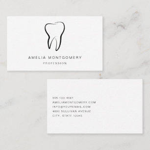 Dental Tooth Medical Graphic Dentistry Business Card