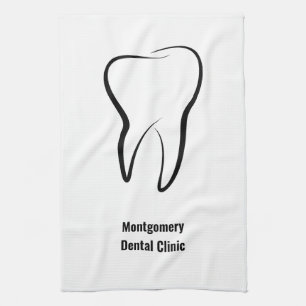 Dental Tooth Medical Graphic Dentistry Tea Towel