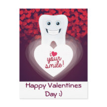 Dental Valentine Postcard