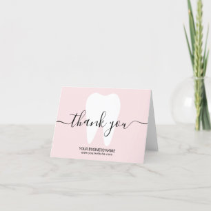 Dental White Tooth Blush Pink Dentist Thank You