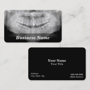 Dental X-Rays of Teeth Business Card