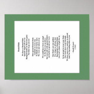 Dented Halo Poem 8.5 X 11 Poster Paper (Matte)