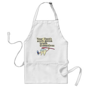 Dentist and Dental Hygienist Humour Standard Apron
