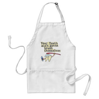 Dentist and Dental Hygienist Humour Standard Apron