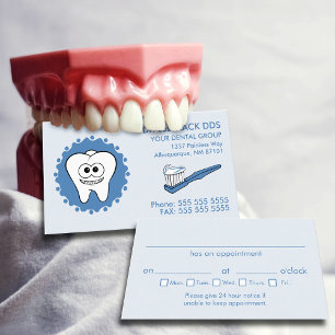 Dentist Appointment Business Cards