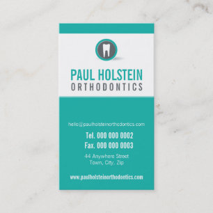 DENTIST APPOINTMENT CARD :: modern tooth logo 2