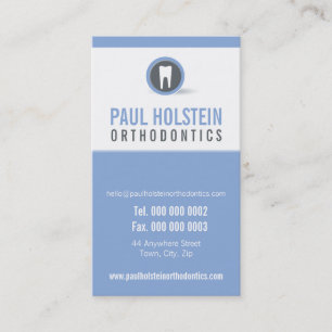 DENTIST APPOINTMENT CARD :: modern tooth logo 3