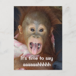 Dentist Appointment Say Aaahh Postcard