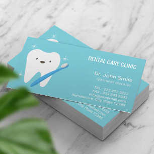 Dentist Appointment Smiling Tooth Dental Care Card