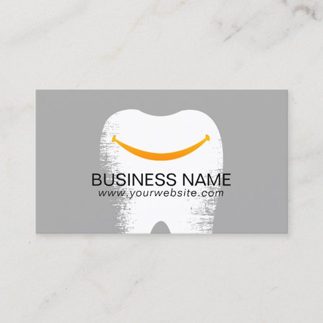 Dentist Big Smile Professional Dental Care Business Card (Front)