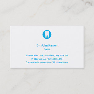 Dentist   Blue Business Card