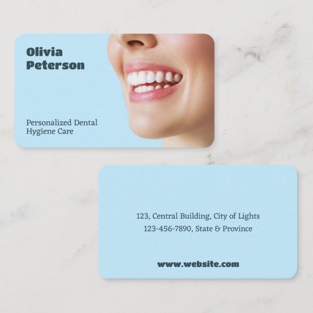 🦷 Dentist Business Card (Front/Back)