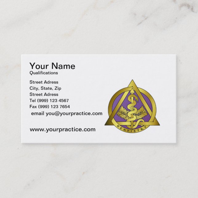 Dentist Business Card (Front)