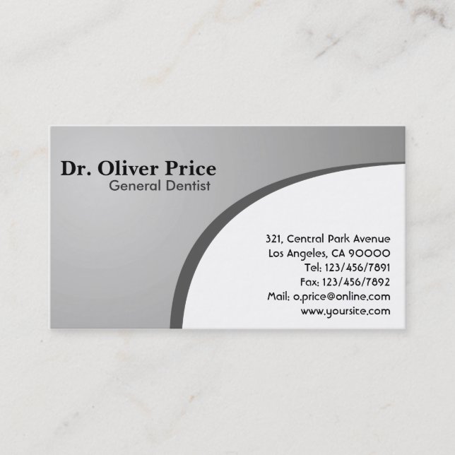 Dentist - Business Cards (Front)
