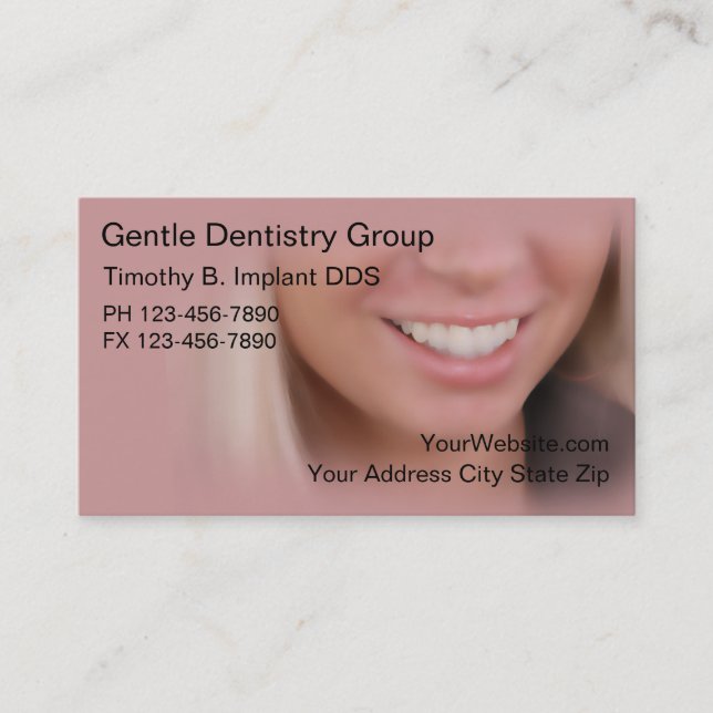 Dentist Business Cards (Front)