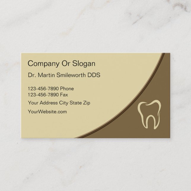 Dentist Business Cards (Front)