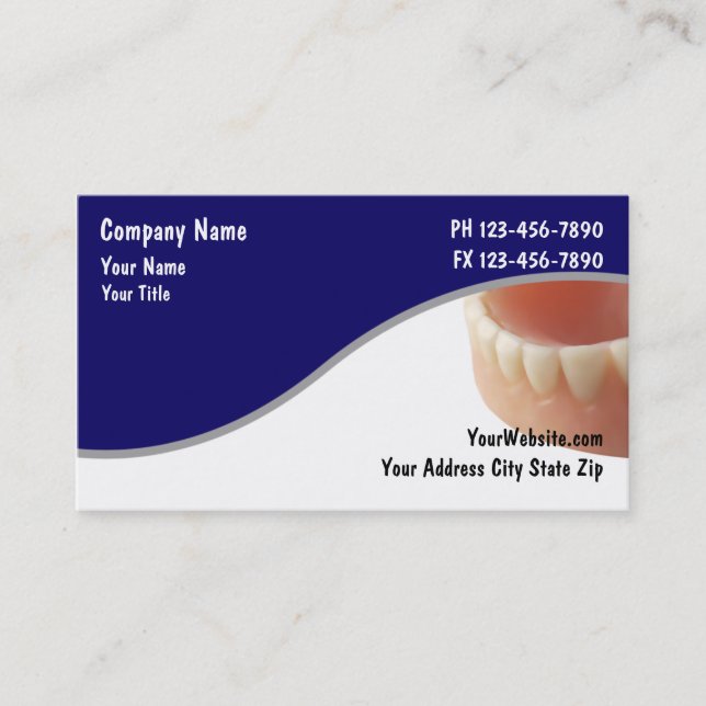 Dentist Business Cards (Front)