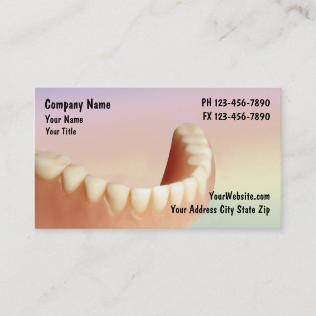 Dentist Business Cards_2 Appointment Card (Front)