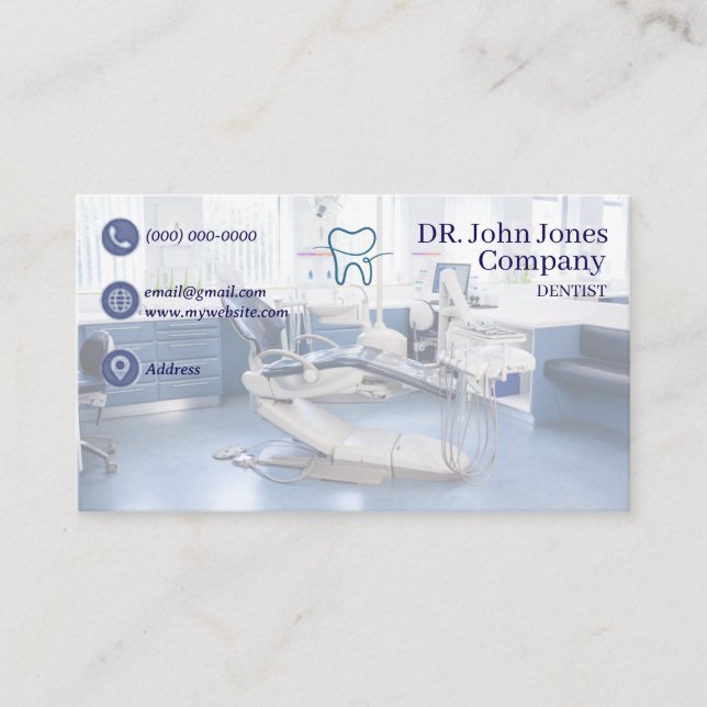 Dentist Business Cards 42 Pack of 100 (Front)