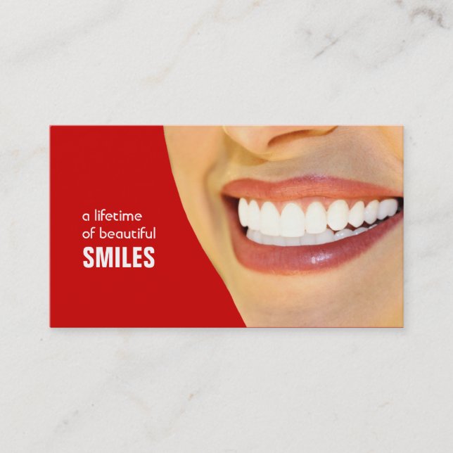 Dentist Business Cards- Colour changeable Appointment Card (Front)