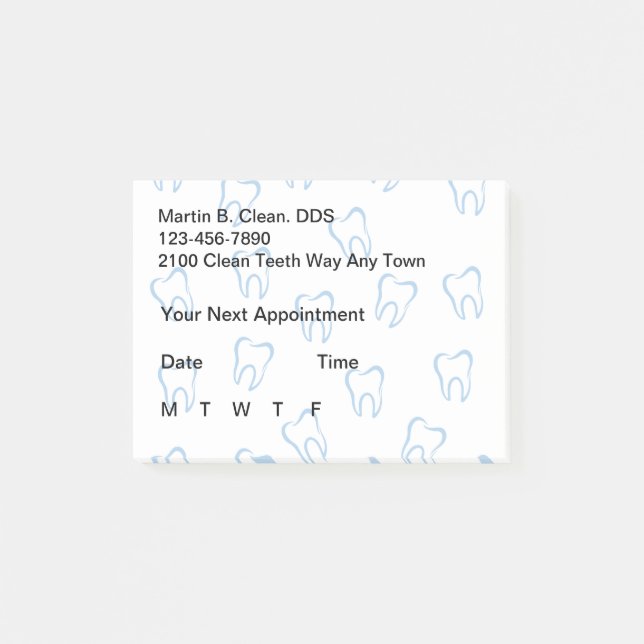 Dentist Business Post Post-it® Notes (Front)